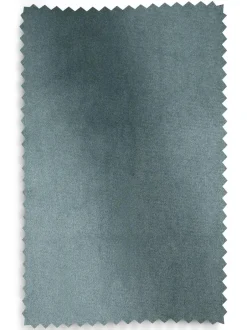 Next Blue Teal Matte Velvet Blackout/Thermal Curtains Outlet