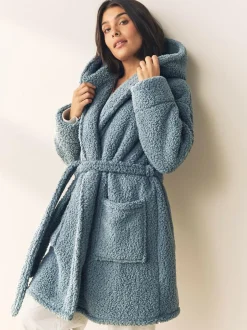 Next Teddy Dressing Gown Blue Best