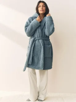 Next Teddy Dressing Gown Blue Best