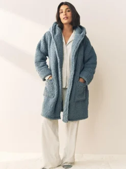 Next Teddy Dressing Gown Blue Best