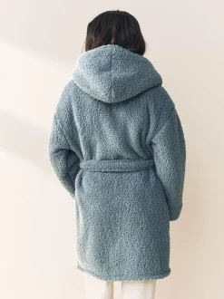 Next Teddy Dressing Gown Blue Best