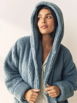 Next Teddy Dressing Gown Blue Best