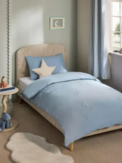 Next Blue Tufted Stars Cotton Duvet Cover and Pillowcase Set Online