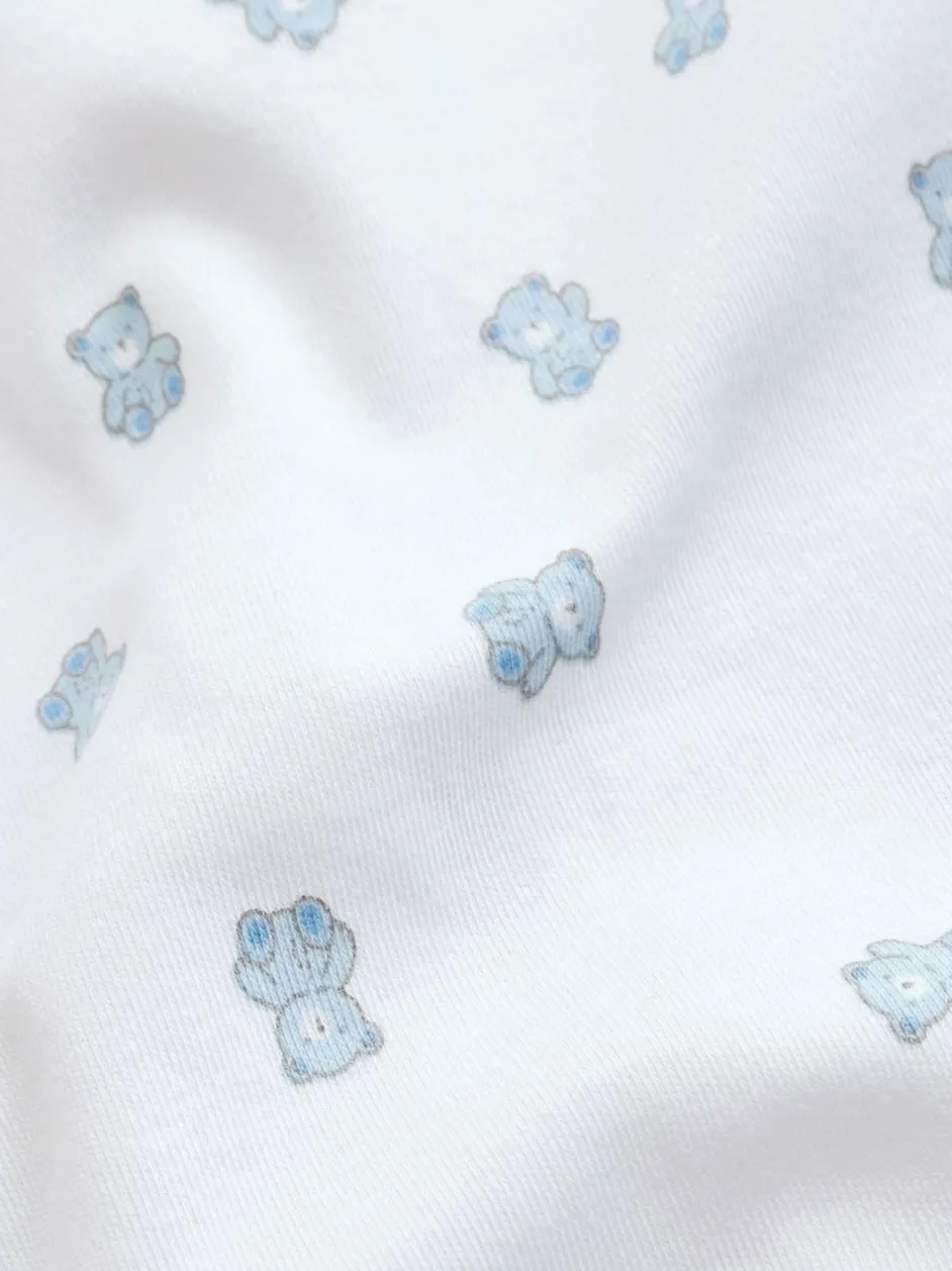 Next Blue Two Way Zip Baby Rompers 3 Pack (0mths-3yrs) Hot