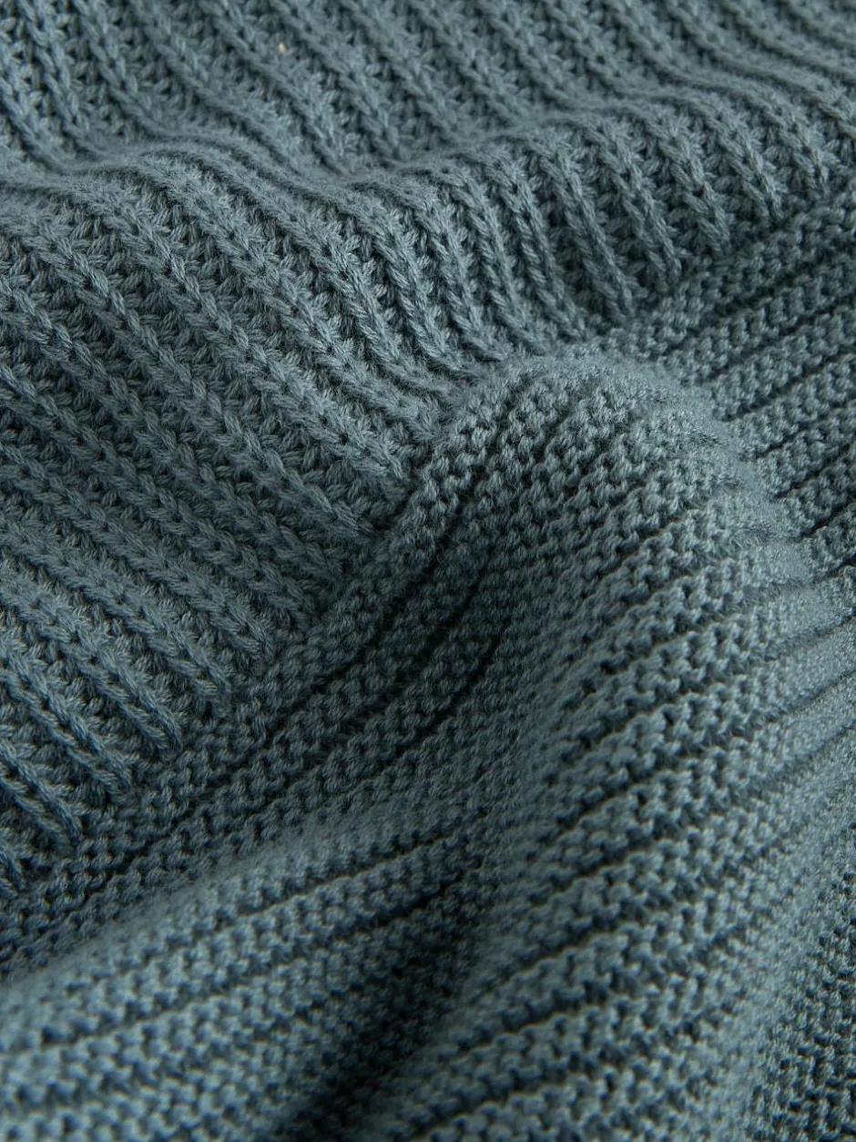 Next Blue Utility Knitted Hoodie (3-16yrs) Online