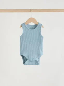 Next Blue Vest Baby Bodysuits 5 Pack Discount