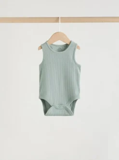 Next Blue Vest Baby Bodysuits 5 Pack Discount