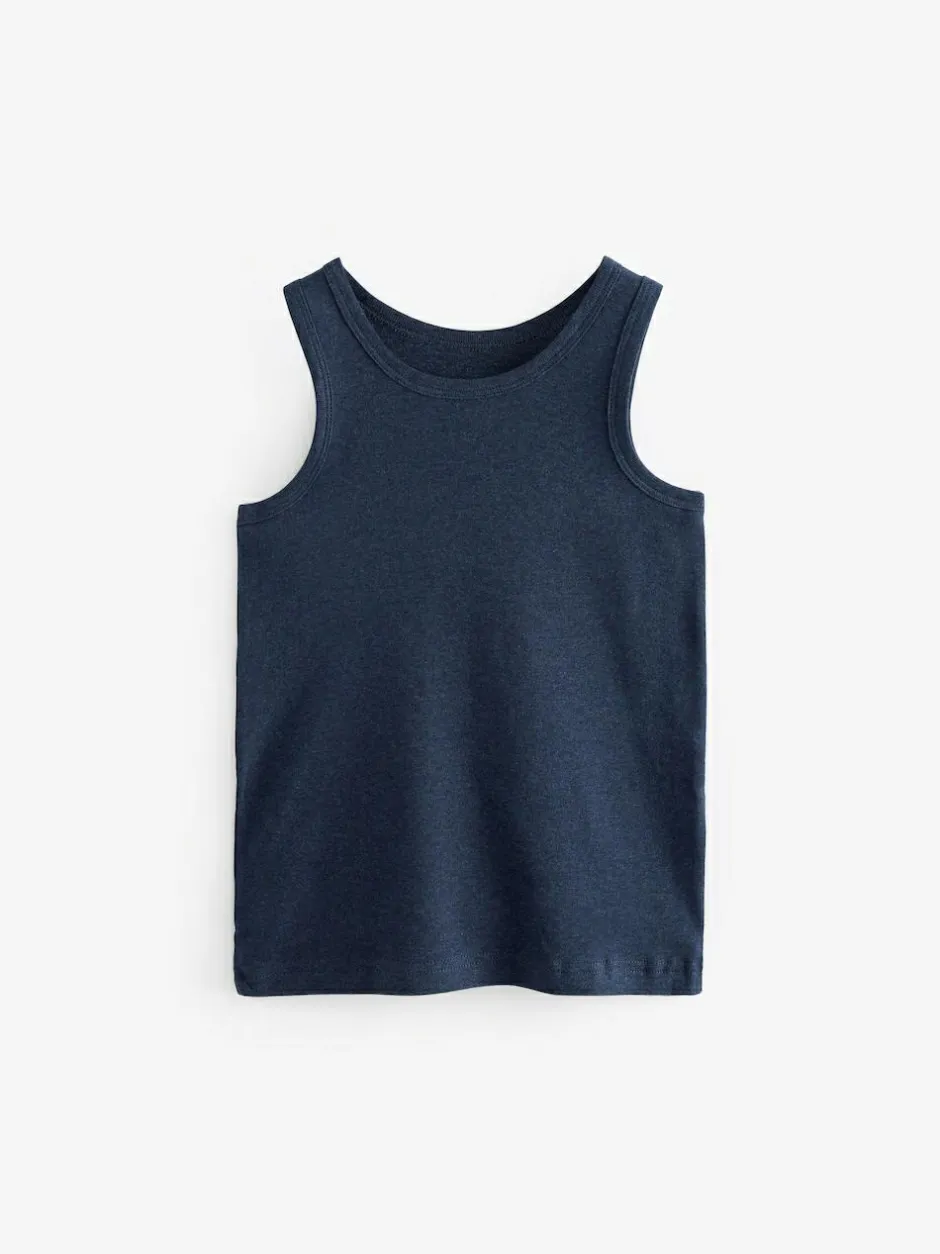 Next Blue Vests 5 Pack (1.5-16yrs) Discount