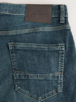Next Regular Tapered Fit Authentic Stretch Denim Jeans Blue Vintage Best
