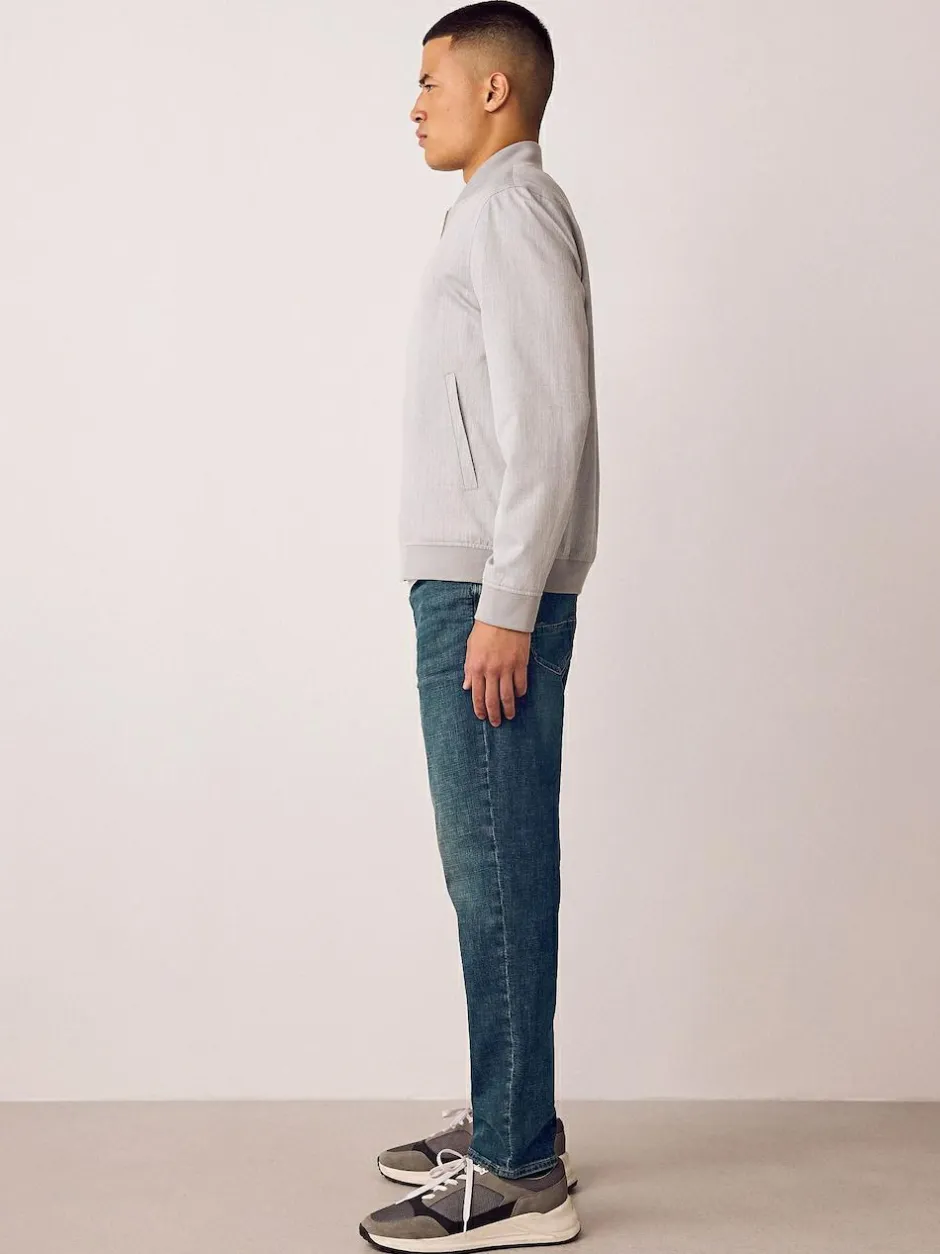 Next Regular Tapered Fit Authentic Stretch Denim Jeans Blue Vintage Best
