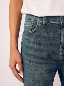 Next Regular Tapered Fit Authentic Stretch Denim Jeans Blue Vintage Best