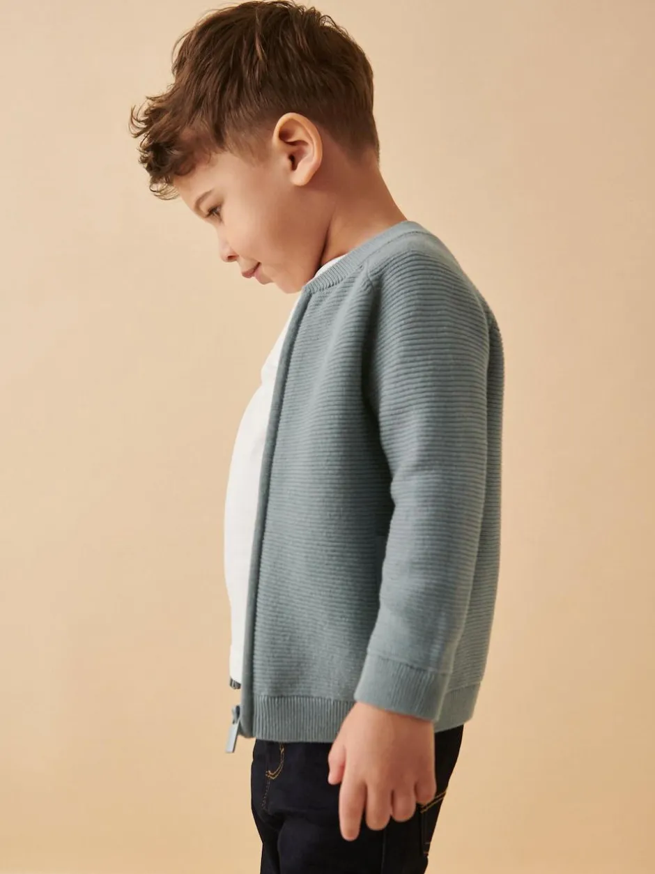 Next Blue Zip Through Cardigan (3mths-7yrs) Discount