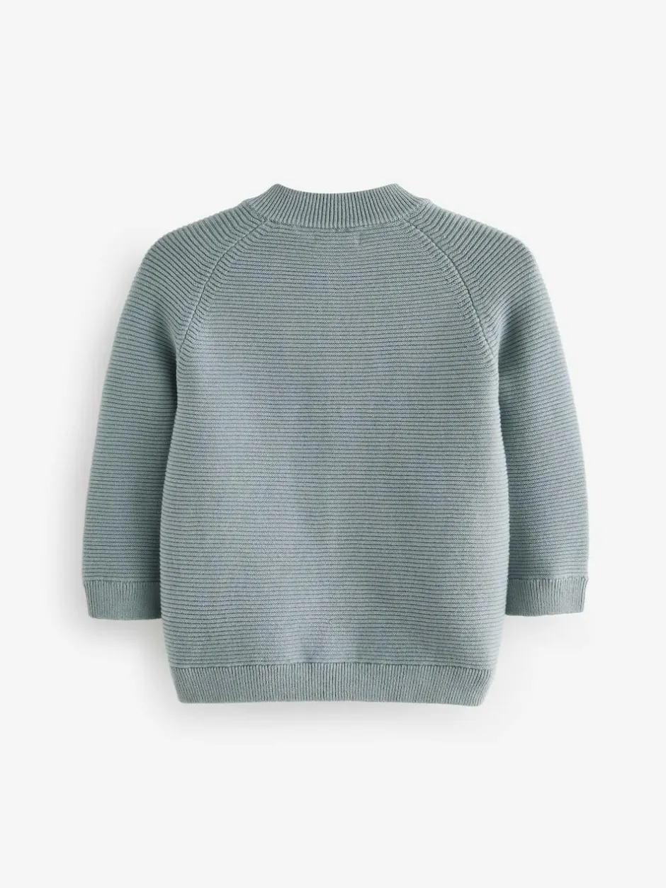 Next Blue Zip Through Cardigan (3mths-7yrs) Discount