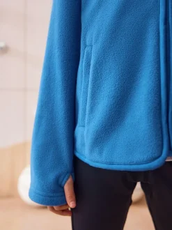 Next Zip-Up Fleece Jacket With Pockets (3-16yrs) Blue New