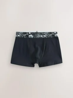 Next Boxers 5 Pack (2-16yrs) Blue/Black Football Print New