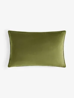 Next Blue/Green 40 x 59cm Cut Velvet Wiggle Cushion Discount