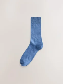 Next 5 Pack Embroidered Lasting Fresh Socks Blue/Green/Grey