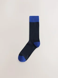 Next Blue/Green/Orange Spot 7 Pack Mens Cotton Rich Socks Online