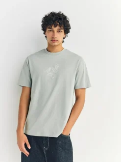 Next Blue/Green/Pink Regular Fit Graphic Print T-Shirts 3 Pack New