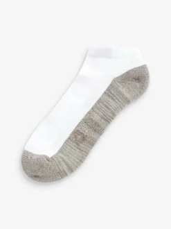 Next 5 Pack Cushioned Trainers Socks Blue/Grey Hot