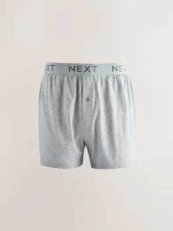 Next Loose Boxers 5 Pack Blue/Grey Clearance