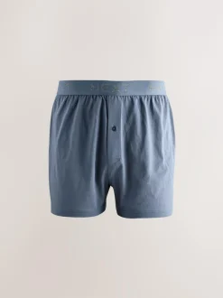 Next Loose Boxers 5 Pack Blue/Grey Clearance