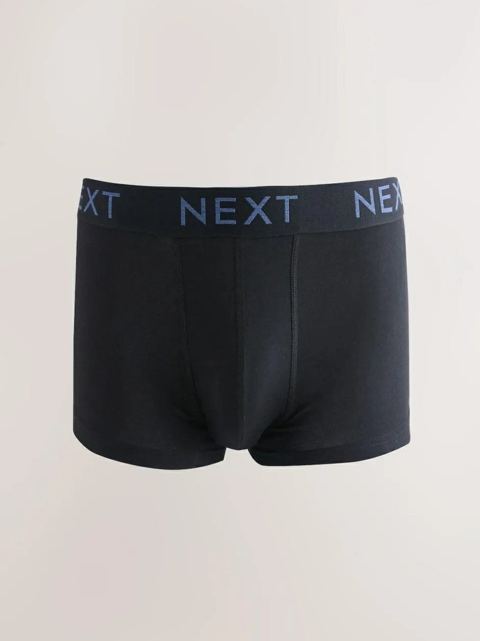 Next Blue/Grey Marl 10 pack Cotton Rich Blend Hipsters Boxers Clearance
