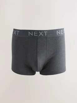Next Blue/Grey Marl 10 pack Cotton Rich Blend Hipsters Boxers Clearance