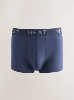 Next Blue/Grey Marl 10 pack Cotton Rich Blend Hipsters Boxers Clearance