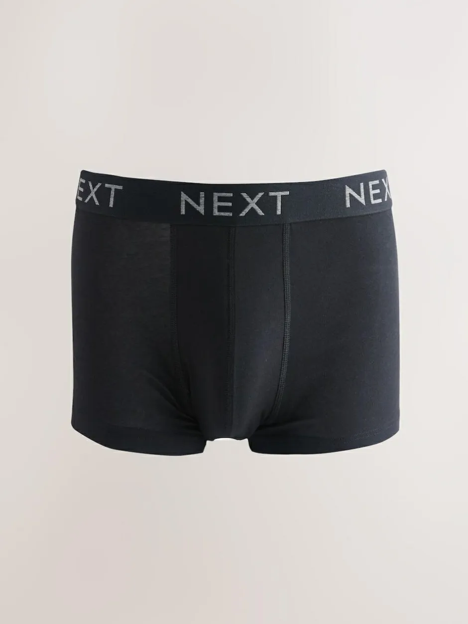 Next Blue/Grey Marl 10 pack Cotton Rich Blend Hipsters Boxers Clearance
