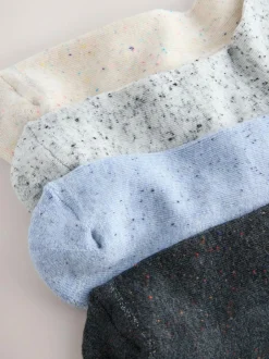 Next Neppy Cushion Sole Socks 4 Pack Blue/Grey New