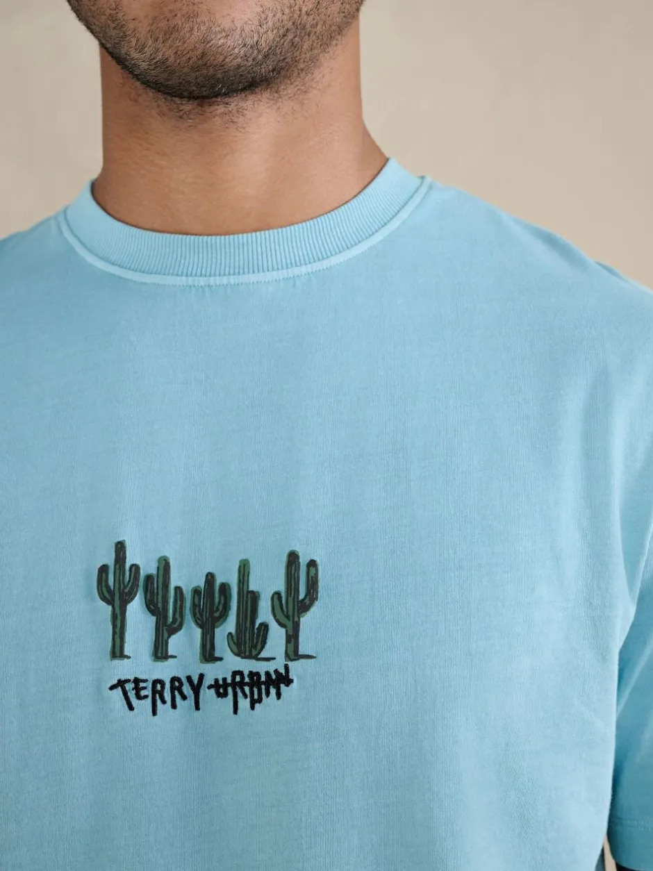 Next Blue/Grey Terry Urban Short Sleeve Jersey Pyjamas Set Hot