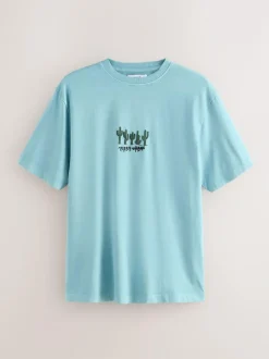 Next Blue/Grey Terry Urban Short Sleeve Jersey Pyjamas Set Hot