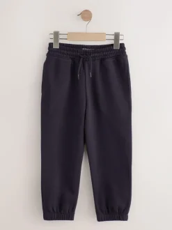 Next Regular Fit Basic Joggers 5 Pack (3-16yrs) Blue/Grey/Black