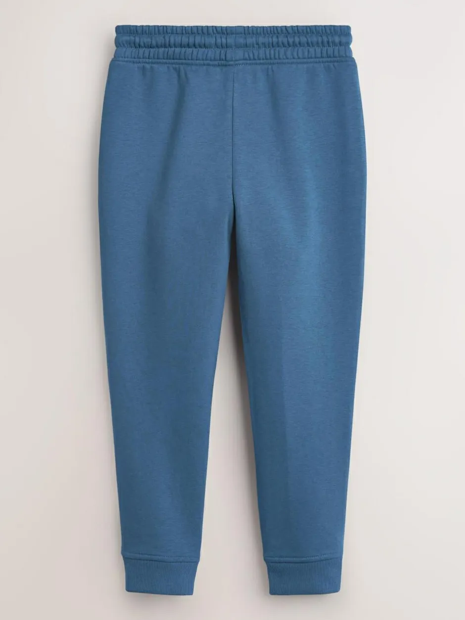 Next Slim Fit Basic Joggers 5 Pack (3-16yrs) Blue/Grey/Black Outlet