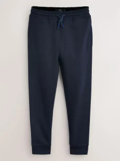 Next Slim Fit Basic Joggers 5 Pack (3-16yrs) Blue/Grey/Black Outlet
