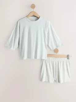 Next Blue/Grey/Pink Floral Short Set Pyjamas 3 Pack Clearance
