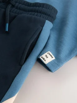 Next Long Sleeve Soft Touch T-Shirt and Joggers Set (3mths-7yrs) Blue/Navy Online