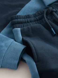 Next Long Sleeve Soft Touch T-Shirt and Joggers Set (3mths-7yrs) Blue/Navy Online