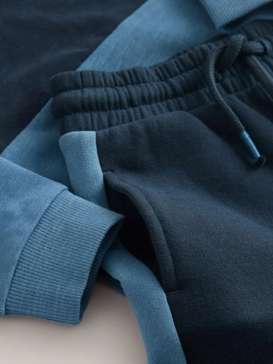 Next Long Sleeve Soft Touch T-Shirt and Joggers Set (3mths-7yrs) Blue/Navy Online