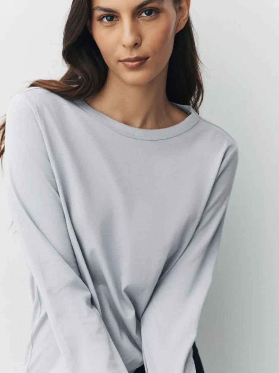 Next Long Sleeve Crew Neck T-Shirts 5 Pack Blue/Navy/Cream/Grey New