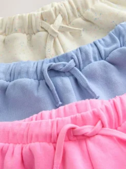 Next Blue/Pink/Oatmeal Shorts Set 3 Pack (3mths-7yrs) New