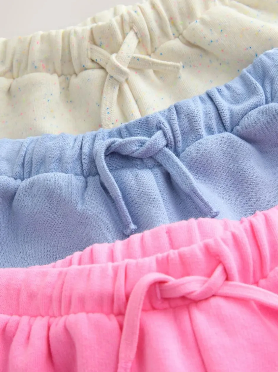 Next Blue/Pink/Oatmeal Shorts Set 3 Pack (3mths-7yrs) New