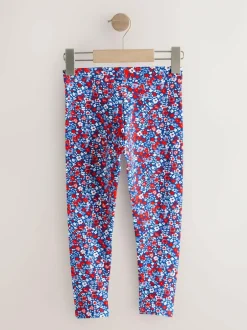 Next Blue/Red Floral Leggings (3-16yrs) Clearance