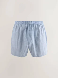 Next Blues Mixed Pattern 4 pack Woven Pure Boxers