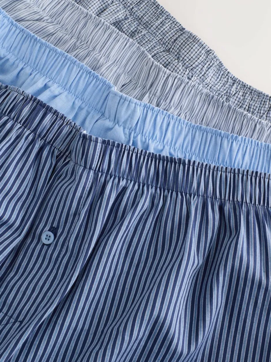 Next Blues Mixed Pattern 4 pack Woven Pure Boxers