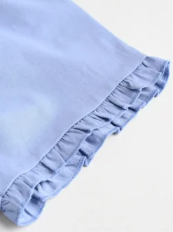 Next Blue/White Floral Baby Frill T-Shirt and Shorts Set 6 Piece (0mths-2yrs) Discount