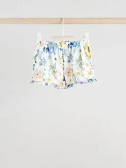 Next Blue/White Floral Baby Frill T-Shirt and Shorts Set 6 Piece (0mths-2yrs) Discount