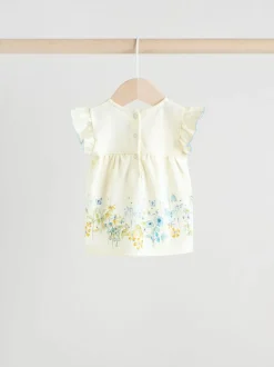 Next Blue/White Floral Baby Frill T-Shirt and Shorts Set 6 Piece (0mths-2yrs) Discount