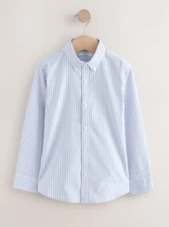 Next Blue/White Single Oxford Shirt (3-16yrs) New